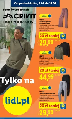 Spodnie dresowe męskie promocja w Lidl