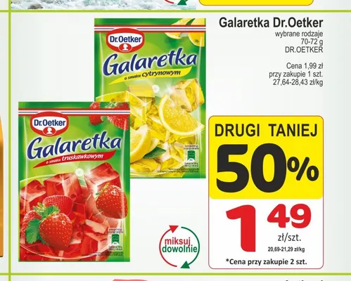 Galaretka o smaku cytrynowym Dr. Oetker promocja w Marketvita