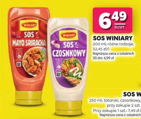 Sos Mayo Sriracha Winiary promocja w Stokrotka