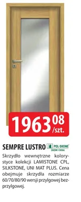 Skrzydło wewnętrzne SEMPRE LUSTRO promocja w Dobre Dla Domu