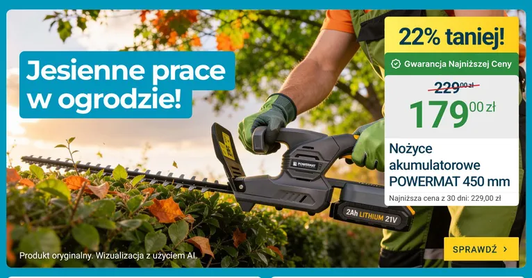 Nożyce akumulatorowe Powermat 450 mm promocja w ERLI