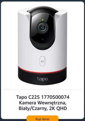 Kamera wewnętrzna Tapo C225 2K QHD promocja w Amazon