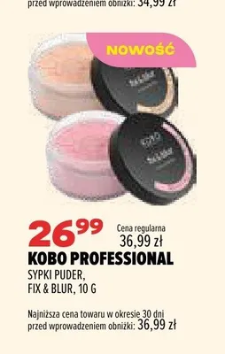 Sypki puder Kobo Professional Fix & Blur promocja w Drogerie Natura