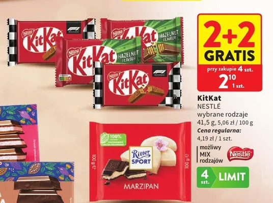 Baton KitKat Hazelnut promocja w Intermarche