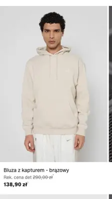 Bluza z kapturem New Balance - brązowy promocja w Lounge by Zalando
