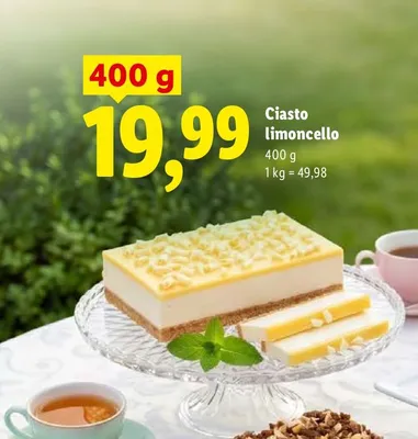 Ciasto limoncello promocja w Lidl