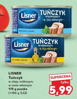 Tuńczyk w oleju roślinnym, w sosie własnym promocja w Kaufland
