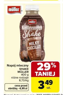 Napój mleczny SHAKE MÜLLER 400g promocja w Carrefour Market