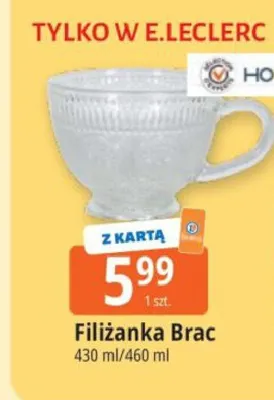 Filiżanka Brac 430ml/460ml promocja w Leclerc