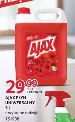 Płyn uniwersalny Ajax 5 l wybrane rodzaje promocja w Selgros