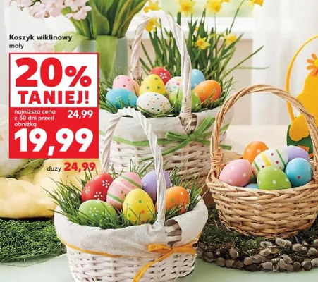 Kosz wiklinowy mały Wnuk promocja w Kaufland
