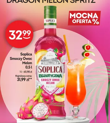 Wódka Soplica Egzotyczna Smoczy Owoc Melon promocja w Żabka