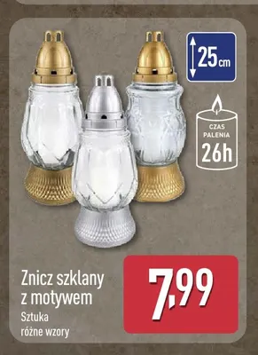 Znicz szklany z-134 promocja w Aldi