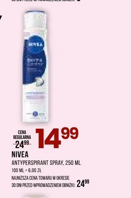 Antyperspirant spray Nivea promocja w Drogerie Natura