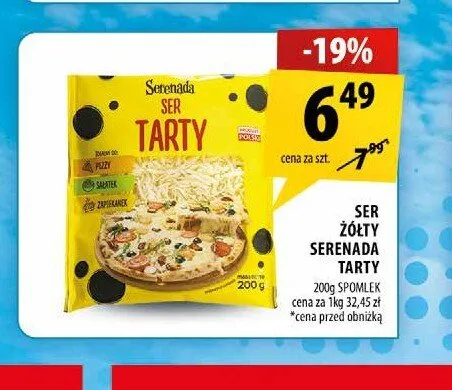 Ser żółty Serenada Tarty promocja w Arhelan