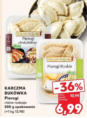 Karczma bukówka pierogi ruskie różne rodzaje promocja w Kaufland
