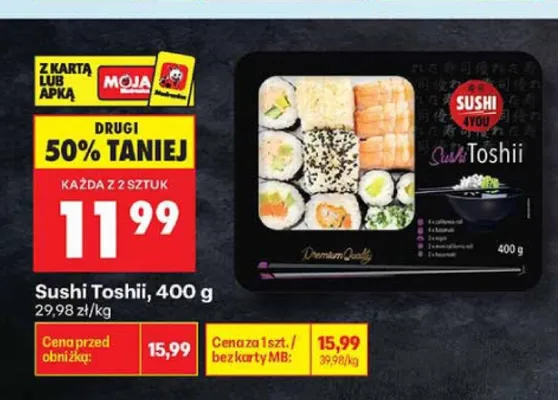 Sushi Toshii Sushi 4You promocja w Biedronka