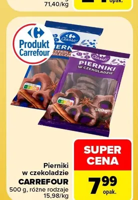 Pierniki w czekoladzie mlecznej Carrefour promocja w Carrefour