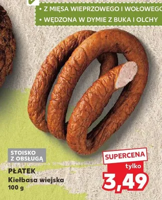 Kiełbasa wiejska promocja w Kaufland