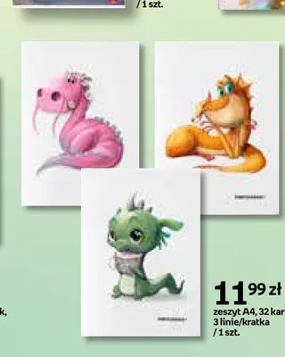 Zeszyt A4 Smoki 32 kartki promocja w Empik