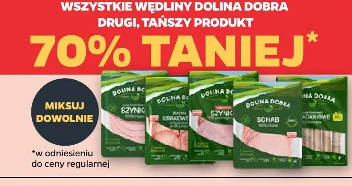 Wędliny dolina dobra promocja w Netto