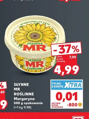 Margaryna Słynne MR Roślinne promocja w Kaufland