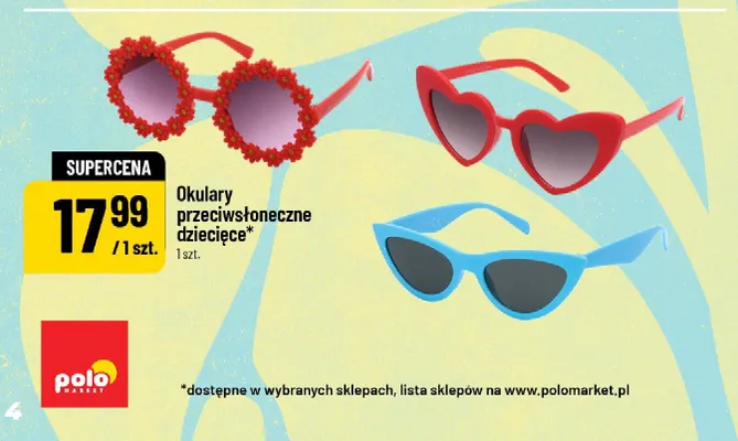 Okulary przeciwsłoneczne dziecięce promocja w POLOmarket