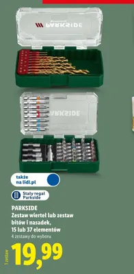 Zestaw wierteł 15 elementów Parkside promocja w Lidl