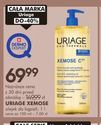 Olejek do kąpieli Uriage Xemose promocja w Super-Pharm