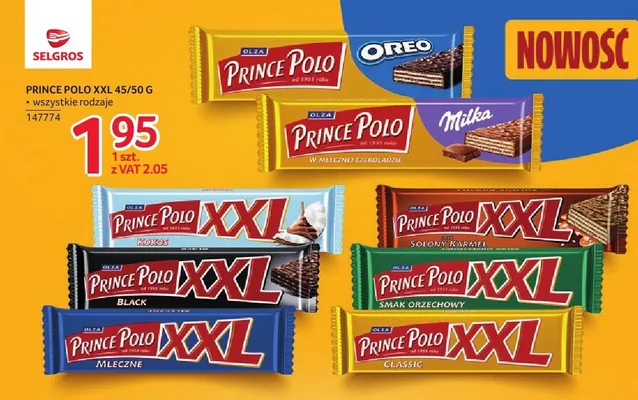 Wafelek Prince Polo Oreo promocja w Selgros