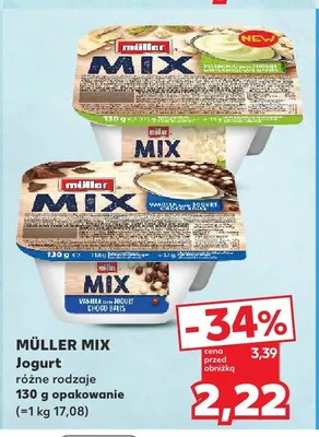Jogurt Mix Pistachio Macaroon Flavor Müller promocja w Kaufland