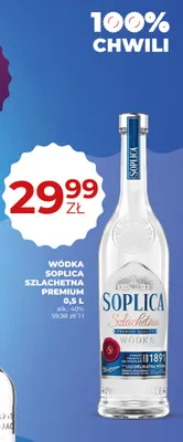 Wódka Soplica Szlachetna Premium promocja w Duży Ben