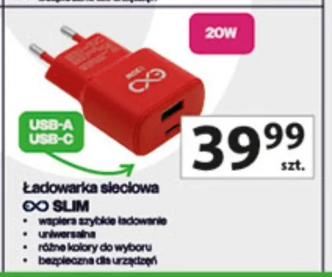 Ładowarka sieciowa OO SLIM promocja w Auchan