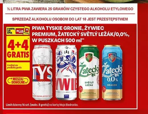 Piwo Tyskie Gronie promocja w Biedronka