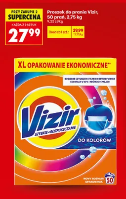 Proszek do prania Vizir do kolorów promocja w Biedronka