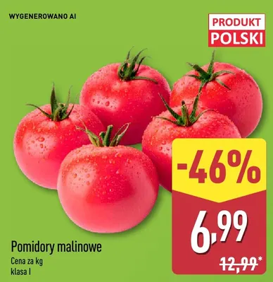 Pomidory malinowe promocja w Aldi