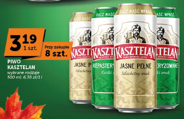 Piwo Kasztelan promocja w ABC