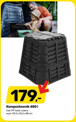 Kompostownik 480 l promocja w Bricomarche
