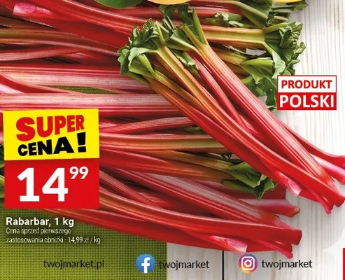 Rabarbar polski promocja w Twój Market