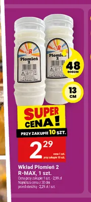Wkład Płomień 2 R-MAX promocja w Twój Market