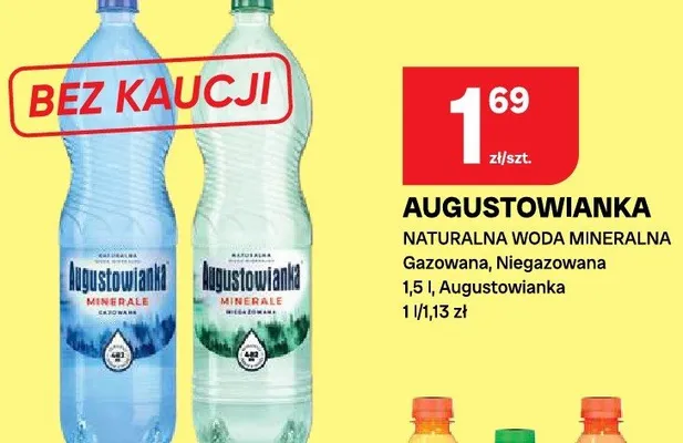 Naturalna woda mineralna Gazowana, Niegazowana promocja w Chorten