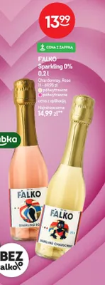 Napój bezalkoholowy F'ALKO Sparkling 0% Chardonnay promocja w Żabka