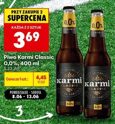 Piwo bezalkoholowe Karmi Classic promocja w Biedronka