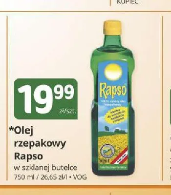 Olej rzepakowy Rapso promocja w Marketvita