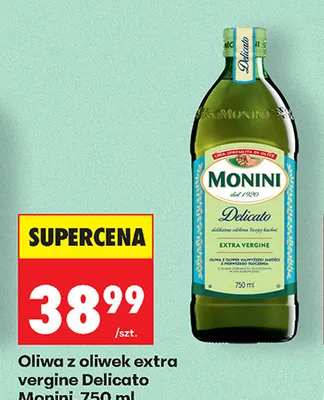 Oliwa z oliwek extra vergine Delicato Monini promocja w Biedronka