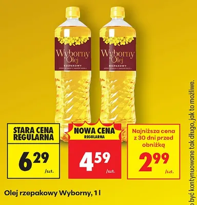 Olej rzepakowy promocja w Biedronka