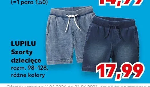 Szorty dziecięce Lupilu promocja w Kaufland