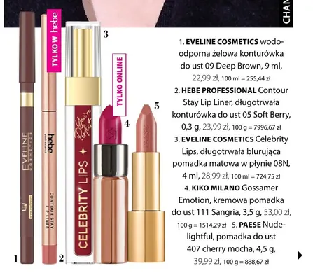 Nudelightful pomadka do ust 407 Cherry Mocha Paese promocja w Hebe