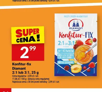 Konfitur-fix Diamant 2:1 lub 3:1 promocja w Twój Market