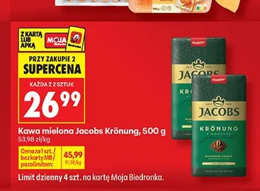 Kawa mielona Jacobs Krönung promocja w Biedronka
